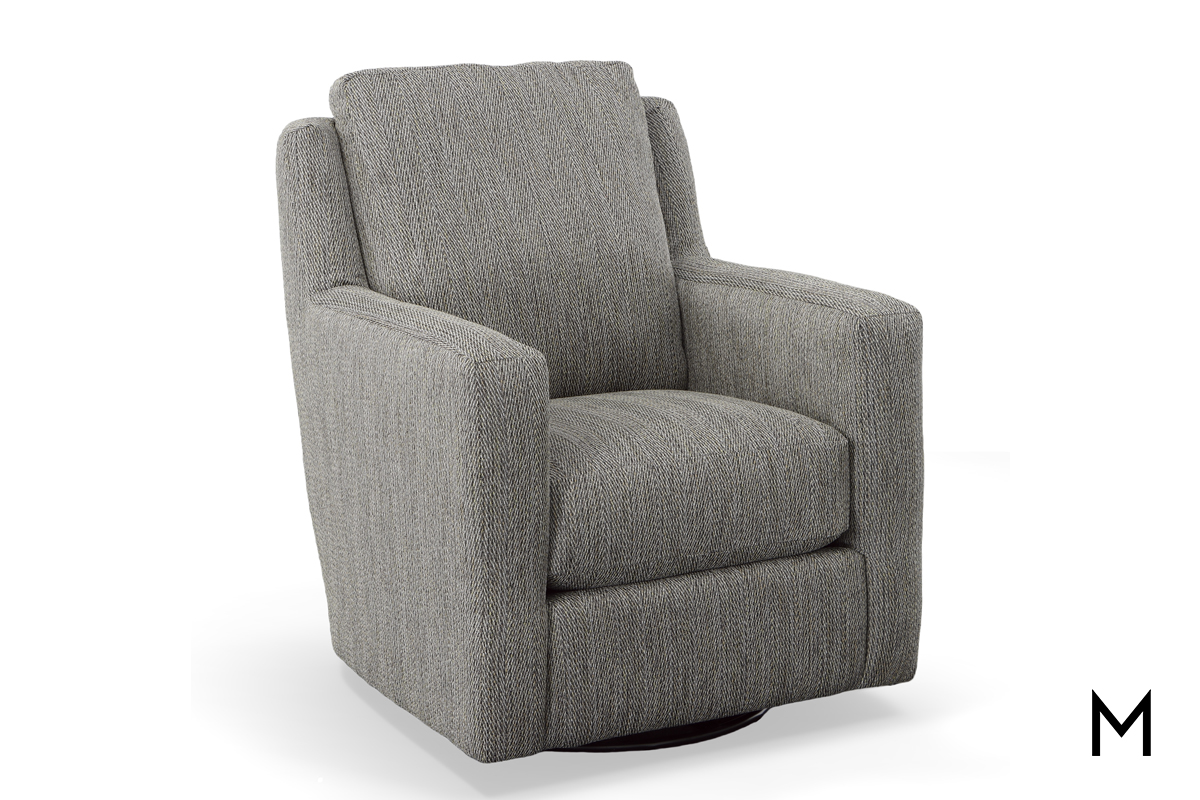 M Collection Deanne Swivel Accent Chair with Glider Rocker…