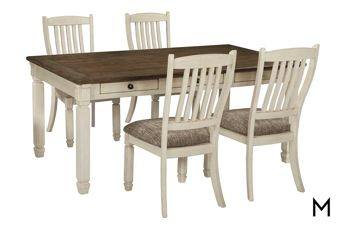 bolanburg 5 piece dining set with table and 4 chairs