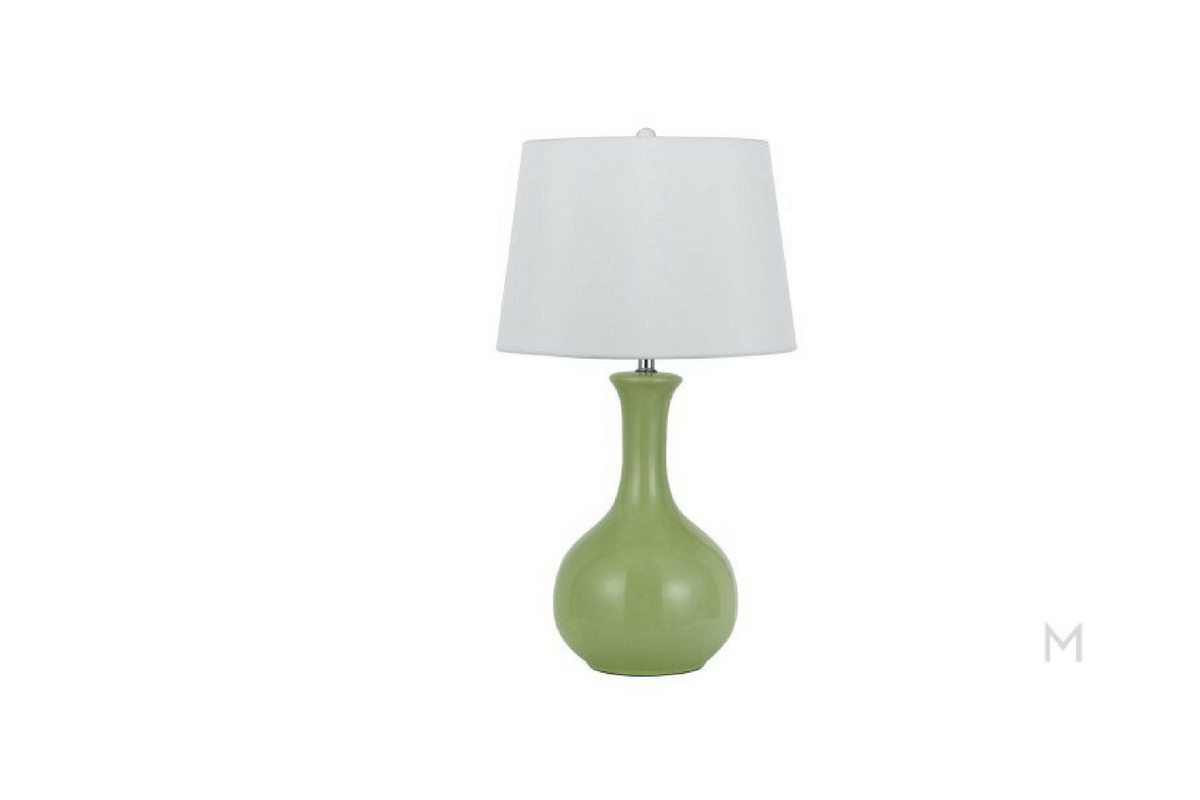 Green Ceramic Table Lamp, Madison Ceramic Table Lamp