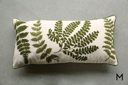 Embroidered Bolster Pillow