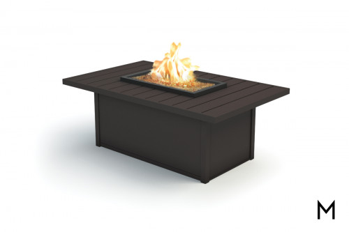 Rectangular Chat Fire Table