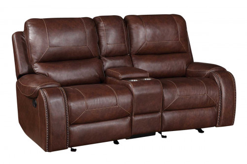 Kacie Dual Reclining Loveseat with Center Console and Cup Holders