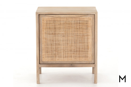 Coastal Woven Cane Right Nightstand