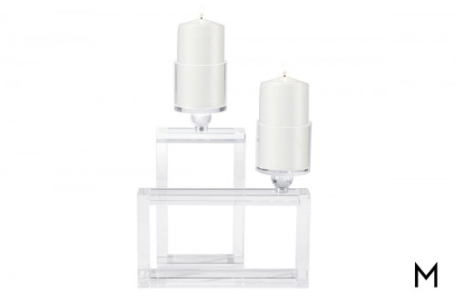 Crystal Cube Candle Holder
