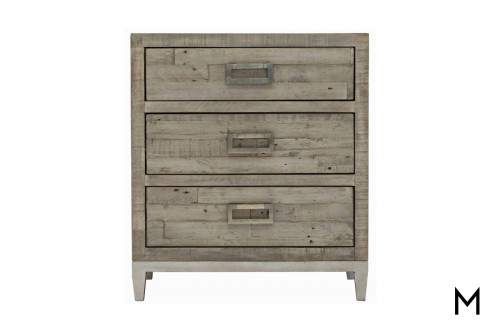Plank Style 3-Drawer Nightstand