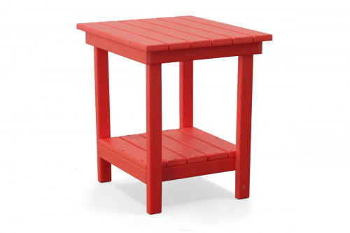 Outdoor End Table in Red