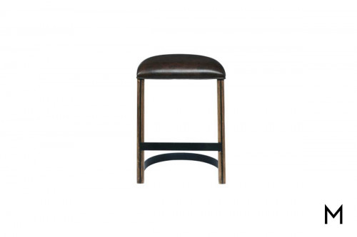 Brewhouse Gathering Stool with Upholstered Seat