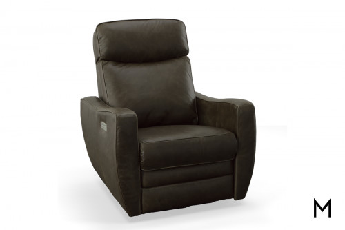 Oakville Leather Power Recliner with Power Headrest