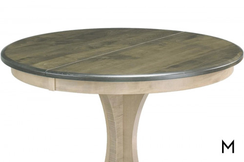 Macy 48" Round Dining Table with Two-Tone Finish