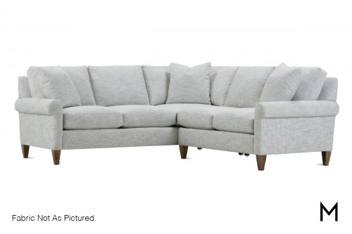 Lailah Traditional 2-Piece Sectional Sofa