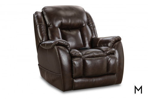 Lynde Leather Power Recliner with Power Headrest, Lumbar, and Footrest