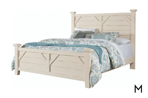 Farmhouse Plank King Bed Group with 2-Three Drawer Nightstands