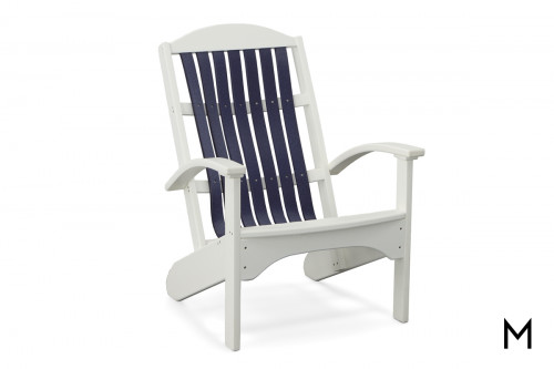 Beach Chair in Blue on White