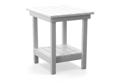 Outdoor End Table in White