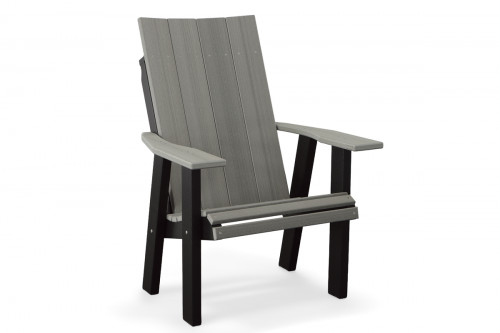 Contemporary Patio Chair in Driftwood and Black
