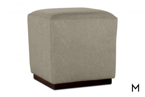 Dena Leather Ottoman in Leather