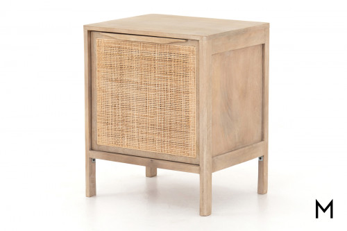 Coastal Woven Cane Right Nightstand
