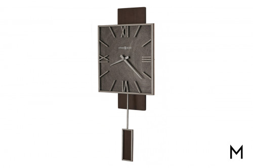 Square Wall Clock with Pendulum