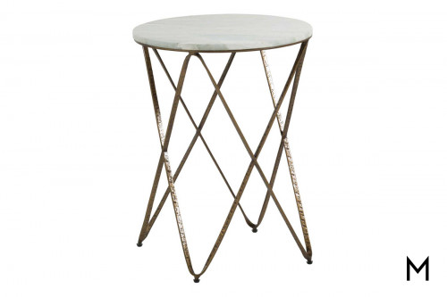 Pheonix Side Table with Marble Top