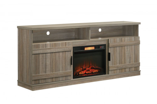Hollis 75" TV Console with Fireplace