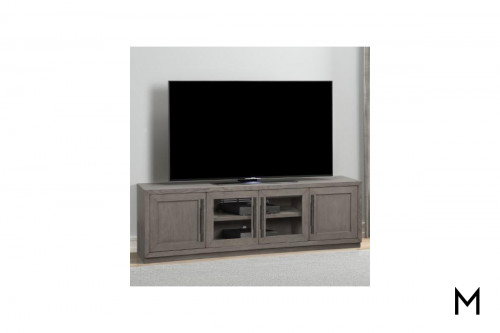 M Collection Modern 4-Door 76" TV Console