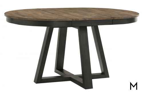 Harper Round Dining Table with One 18" Leaf