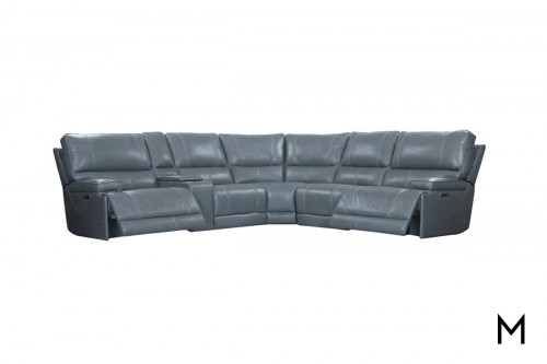 6 Piece Power Reclining Sectional, Recliner Sectional Couches Leather