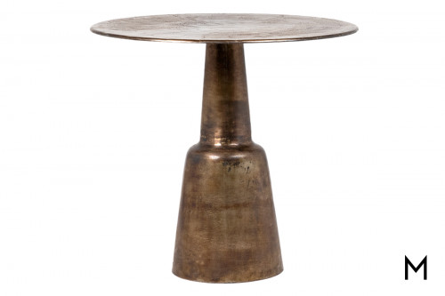 Gowan Bistro Table with Antique Brass Finish