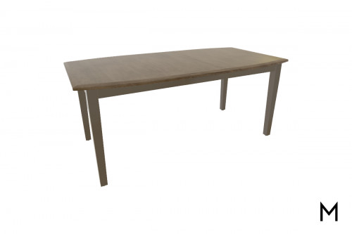 Boat Shaped Two-Tone Dining Table