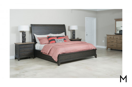 Rugged Sleigh King Bed