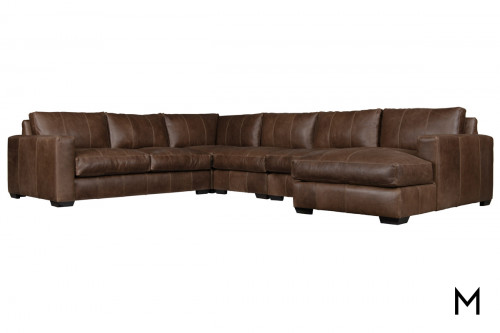 Dawkins Four-Piece Sectional Sofa with Chaise Lounge