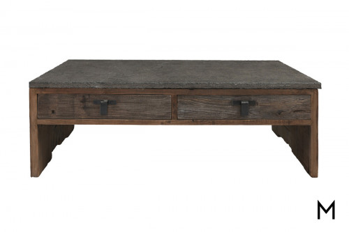 Ellen Coffee Table with Stone Top
