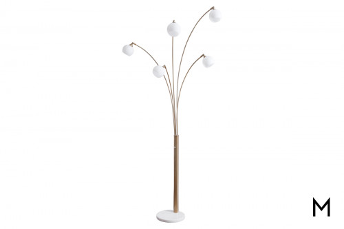 Tanya Arc Floor Lamp with Five Arms