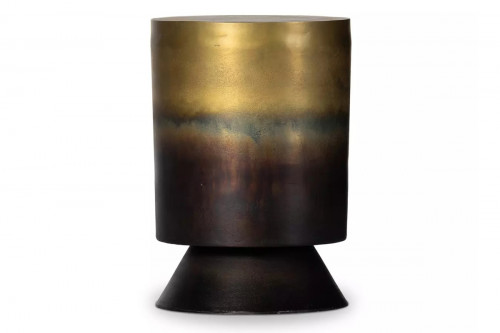 Alessandra Ombre Brass End Table