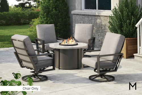 Cushioned Patio Swivel Rocker With High Back - Cushioned Swivel Rocker Patio Chairs