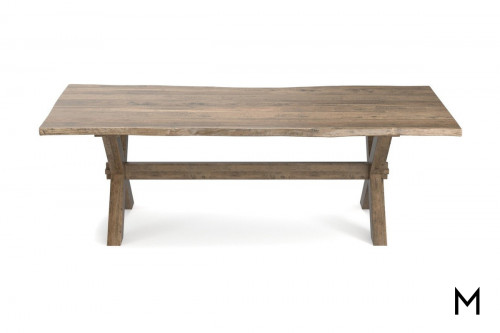 Maple Rectangular Dining Table with Crossbuck Base