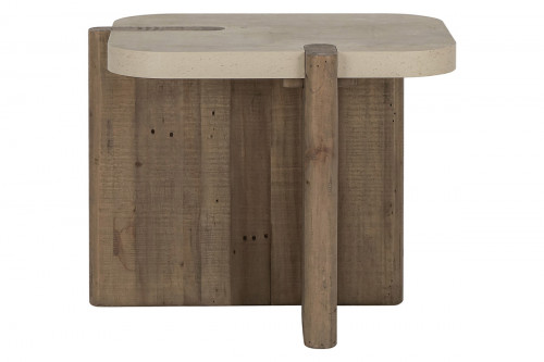 Daxton End Table with Concrete Laminate Top