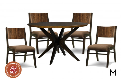 Keswick Five-Piece Dining Set with Table and Four Side Chairs