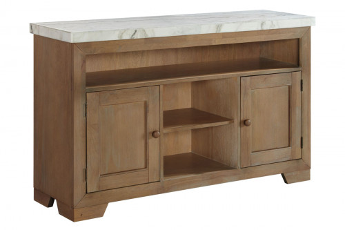 Landsview Dining Room Server with Marble Top