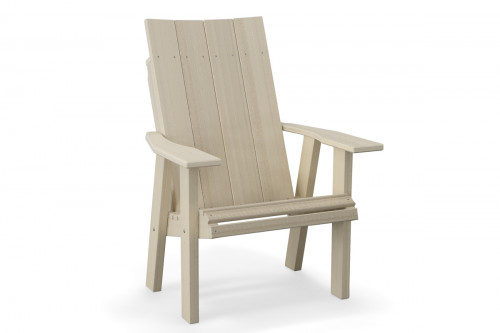 Contemporary Patio Chair with Woodgrain Appearance