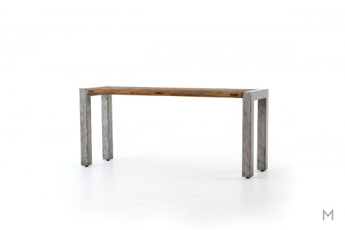 Shea Console Table featuring Mixed Metal and Wood