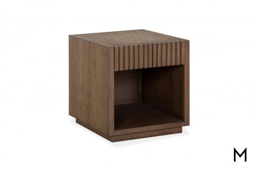 Rectangular End Table with One Drawer