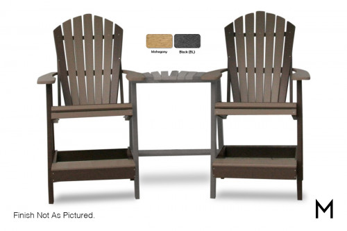 Adirondack Balcony Chairs with Table