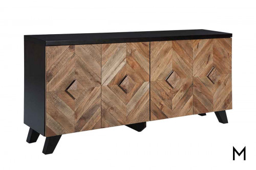 Robert Accent Cabinet with Diamond Patterned Door Fronts