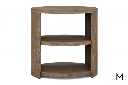 Schuler Three-Tiered Round End Table