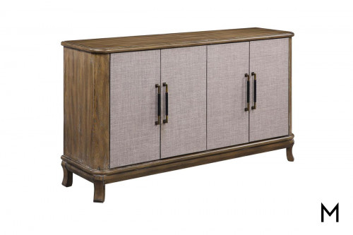 Braden Credenza with Fabric Covered Doors