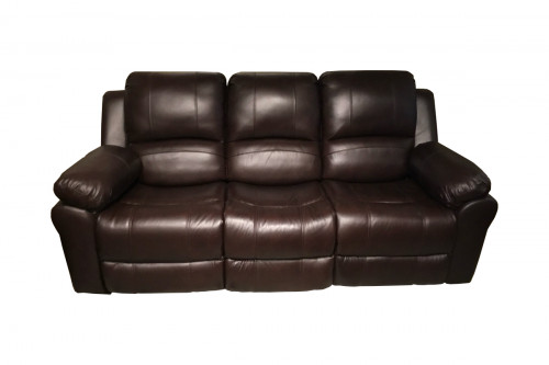 M Collection Ettore Leather Reclining Sofa