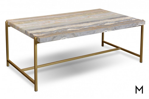 Easton Cocktail Table with Onyx Tabletop