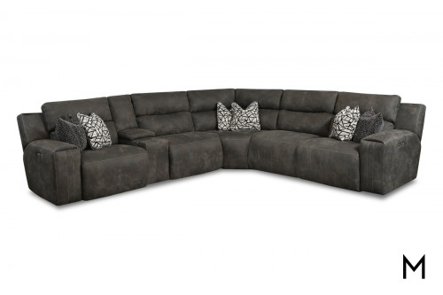 M Collection Aaron Power Reclining Sectional Sofa