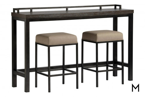 Irving Console Set with One Table and Two Stools